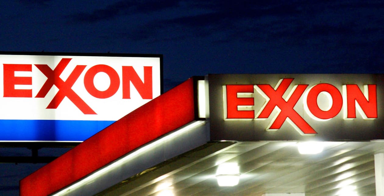 Exxon Mobil’s stock gains as profit beat views, offsetting a big