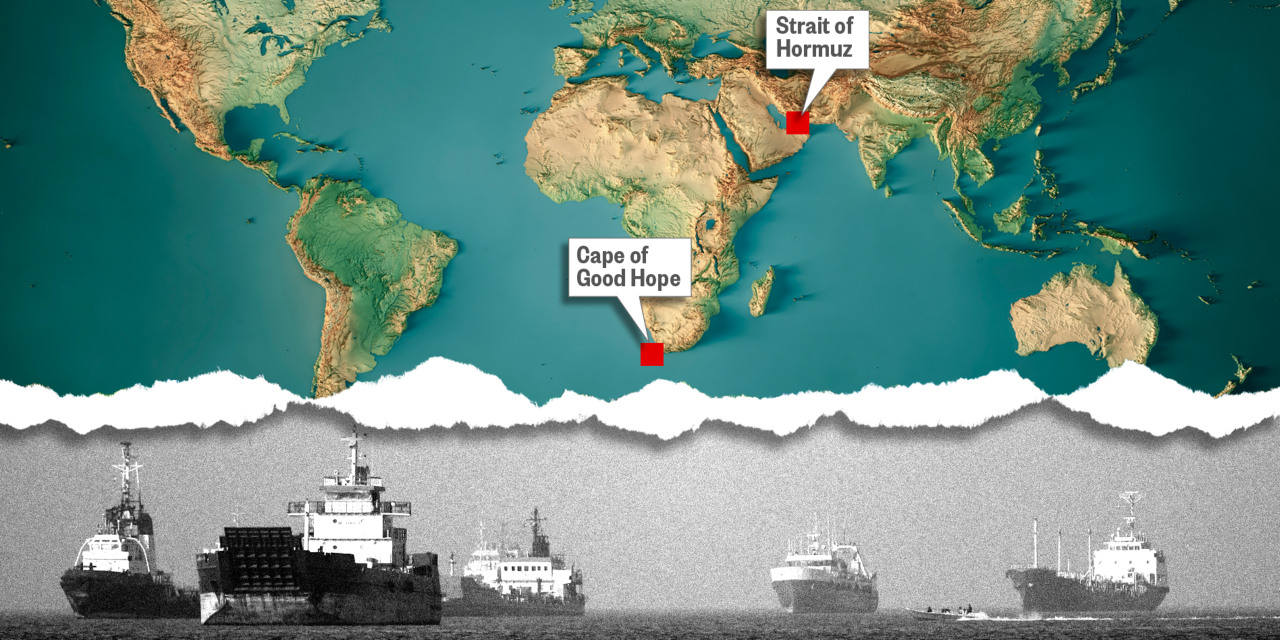 Crude oil is going the long way around the world as countries scramble to plug Hormuz supply hole