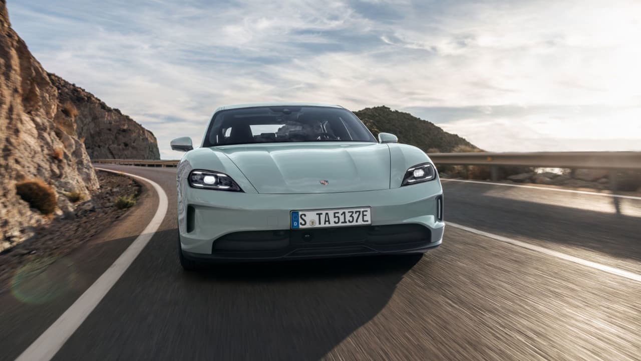The revamped 2025 Porsche Taycan EV has better range, faster charging and bigger power