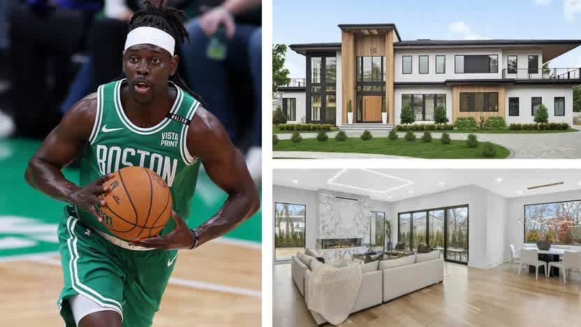 Celtics champ Jrue Holiday scored this $6.5 million mansion in a posh Boston suburb—take a look