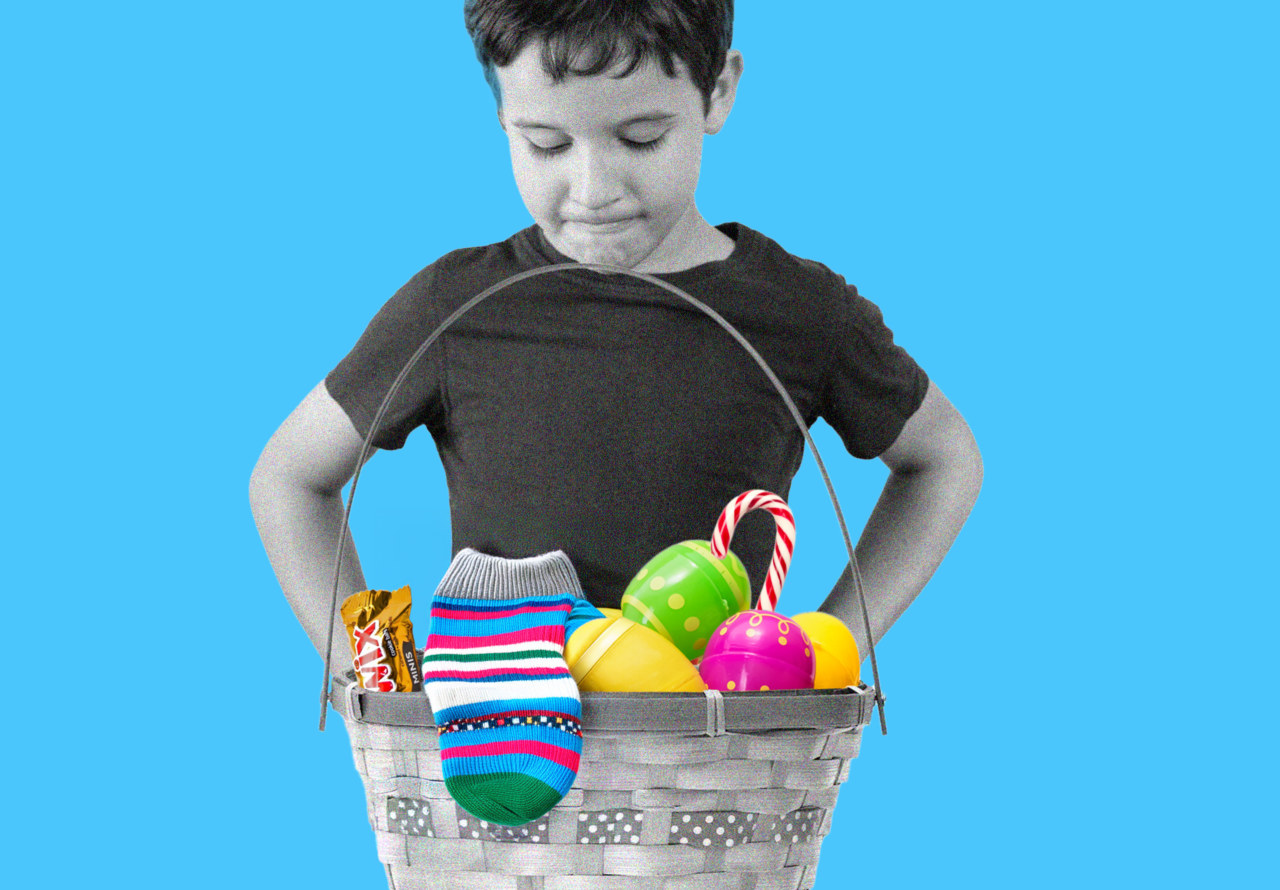 Easter is getting so expensive that some parents are putting socks and leftover Halloween candy in their kids’ baskets