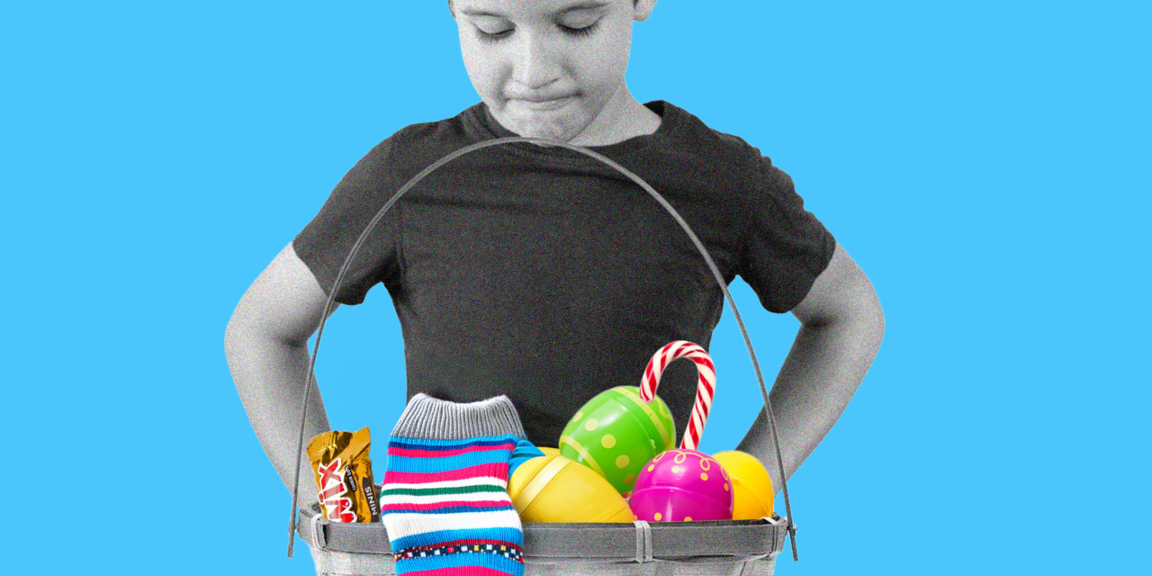 Easter is getting so expensive that some parents are putting socks and leftover Halloween candy in their kids’ baskets