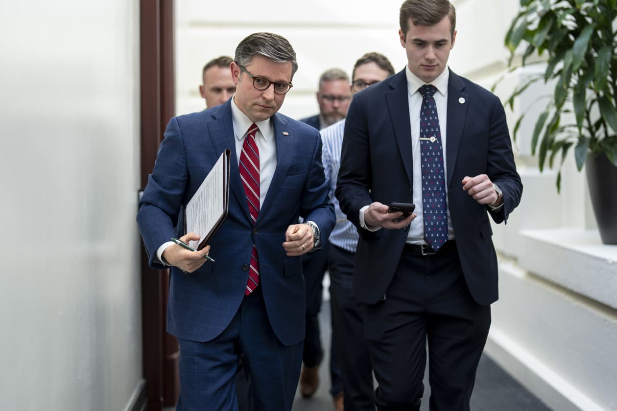 House Speaker Mike Johnson now pushing for separate votes on Israel ...