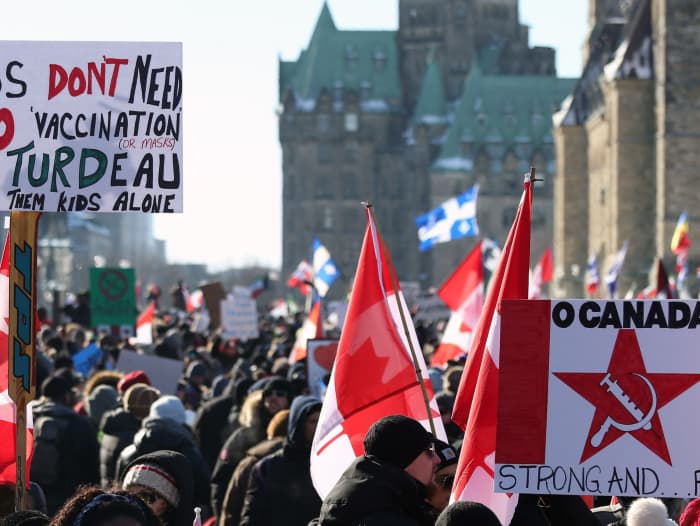 Police in Canada investigate monument desecration in wake of trucker protest  against COVID rules - MarketWatch