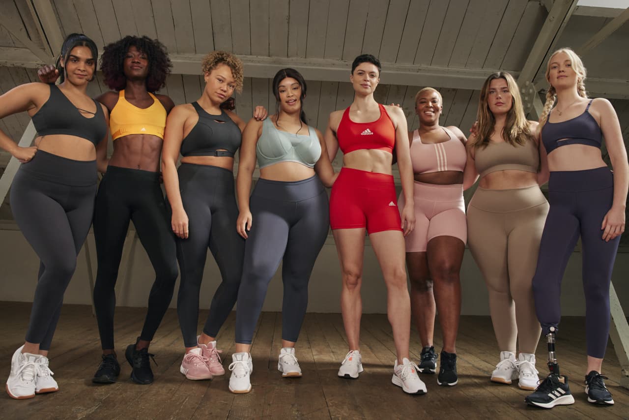 Adidas tweets gallery of bare breasts to promote new sports bras