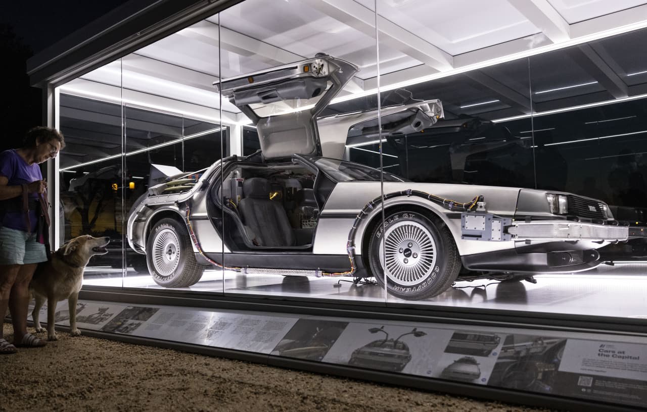 Back to the Future DMC Delorean — Petersen Automotive Museum