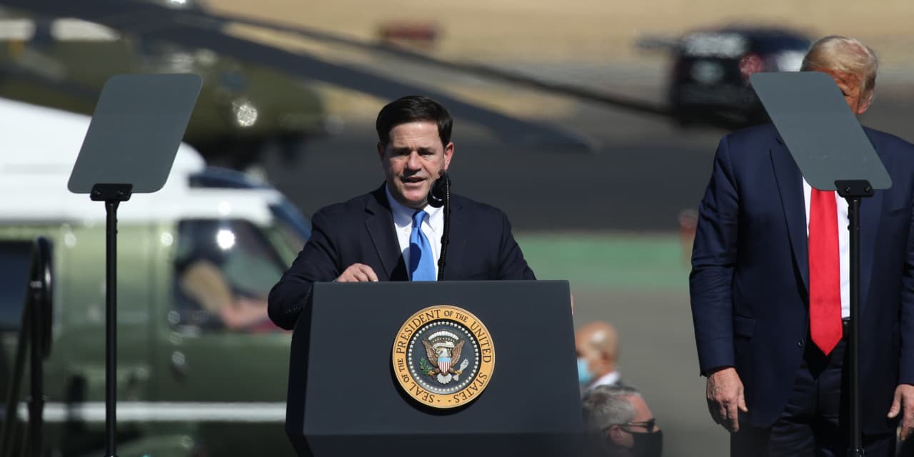 Arizona's Republican governor Ducey won't challenge Senate Democrat Mark Kelly this fall …