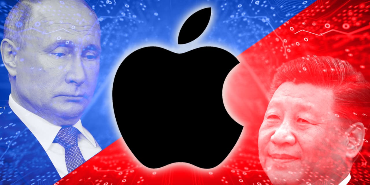 It wasn't hard for Apple to cut off Russia, but the precedent could be troublesome --- 'China is the real test'