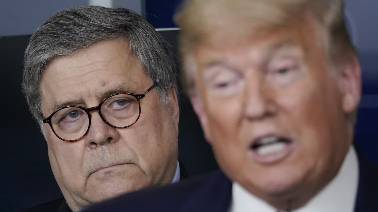 #Key Words: Barr hints he would still vote for Trump in 2024 if he was the GOP nominee