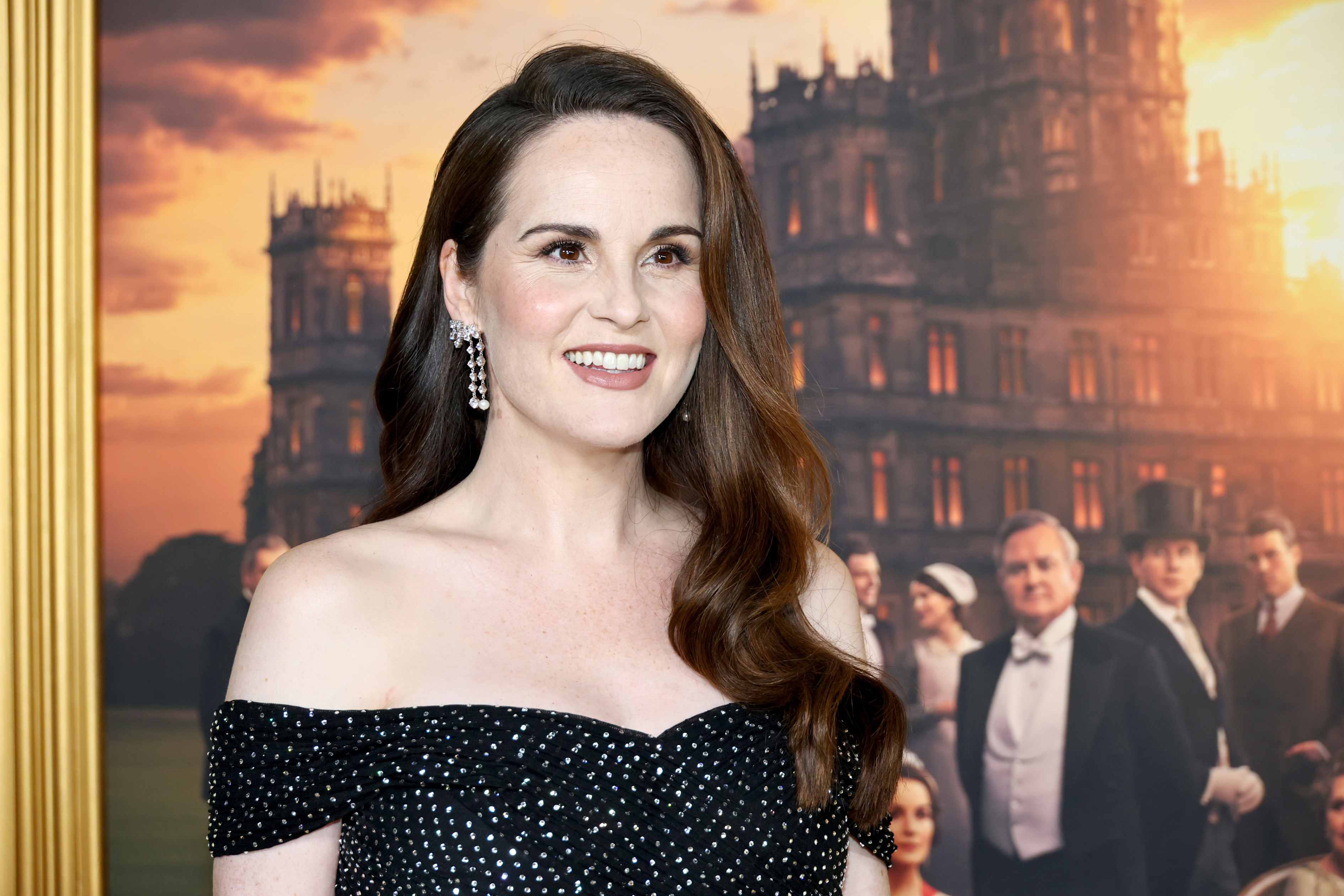 Michelle Dockery attends the New York premiere of "Downton Abbey: The Grand Finale" on Sept. 8, 2025.