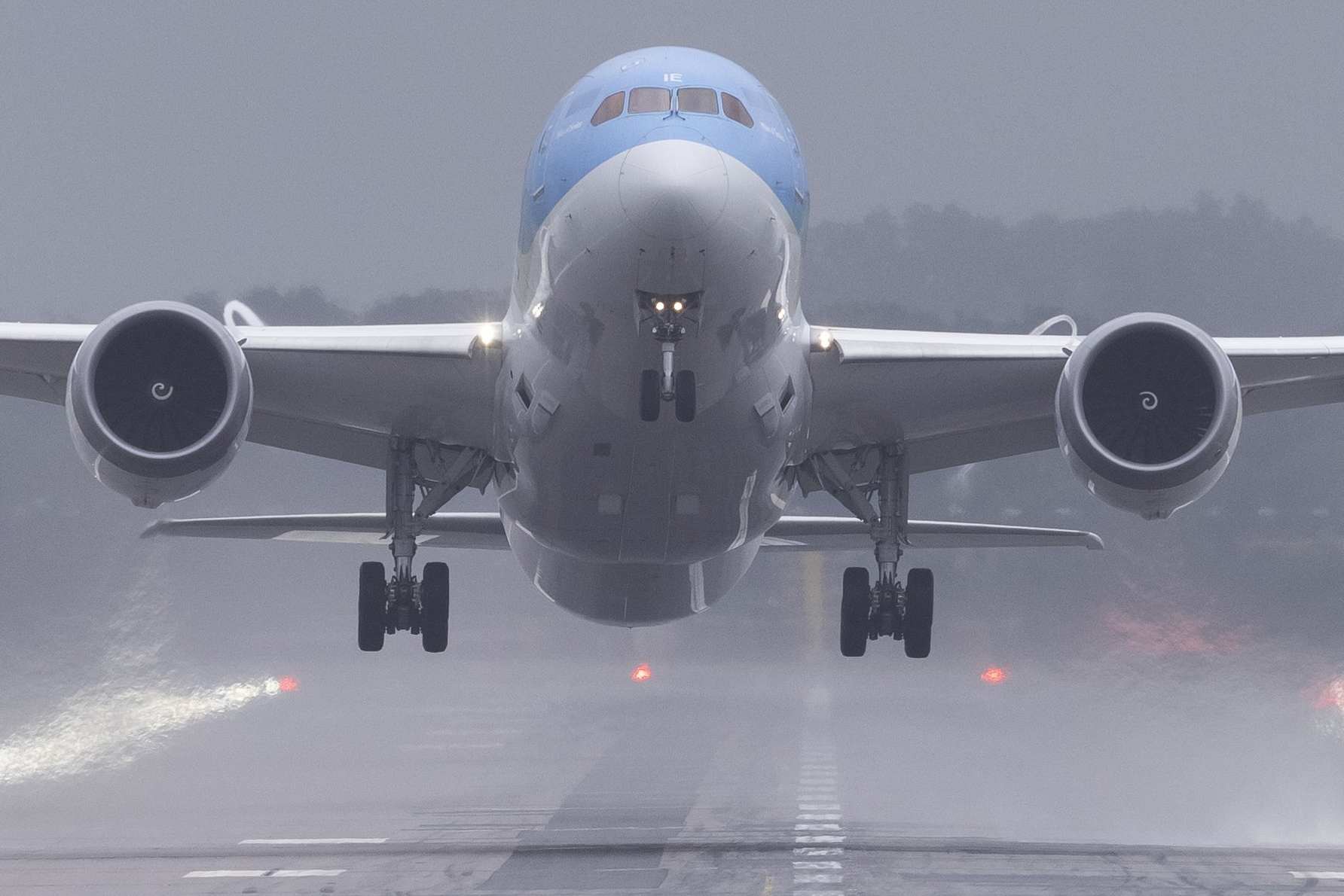 When the plane takes off