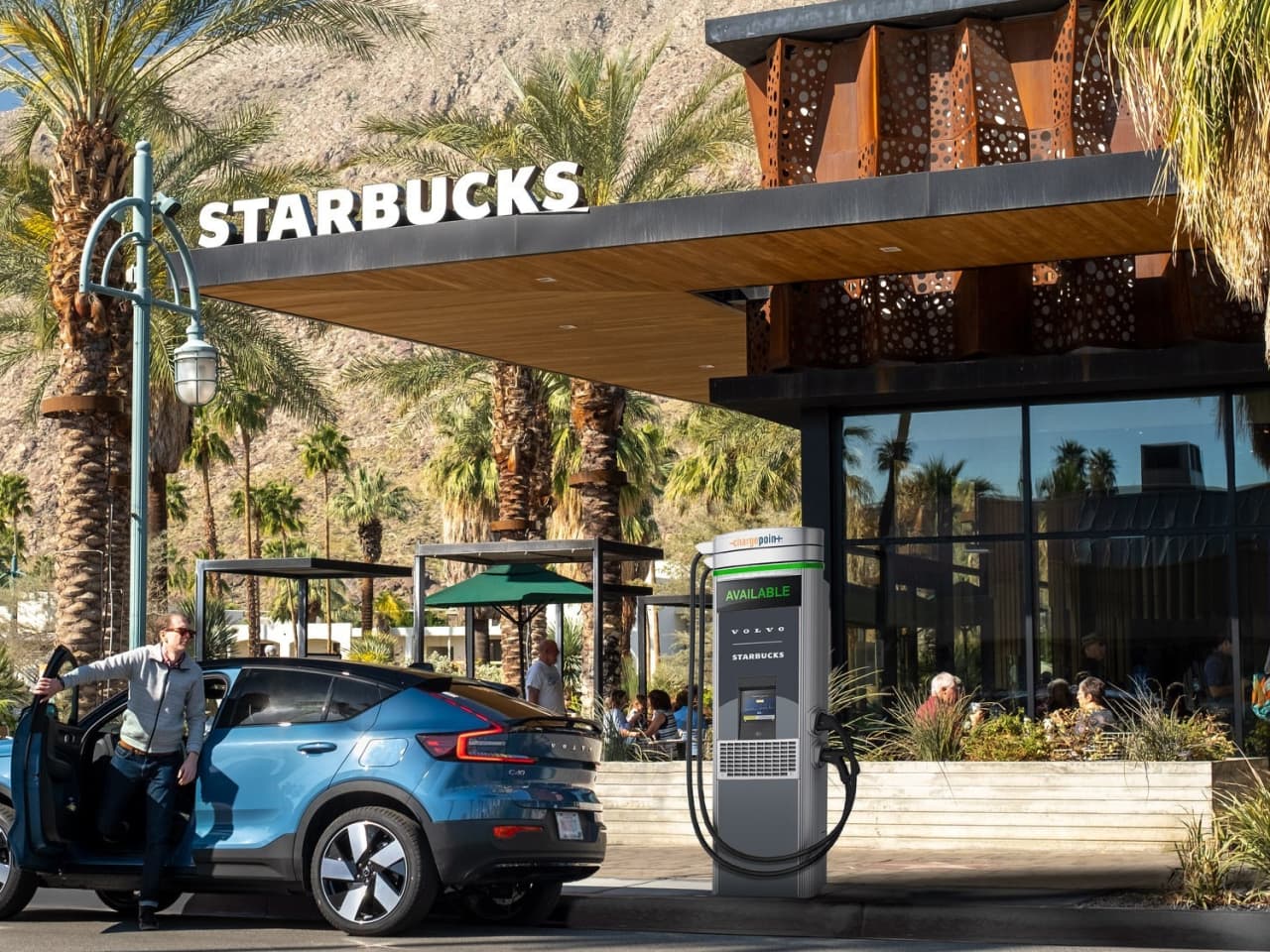 Volvo & Starbucks Join Forces to Install EV Chargers Between Denver & Seattle, Enhancing Mobility and Sustainability