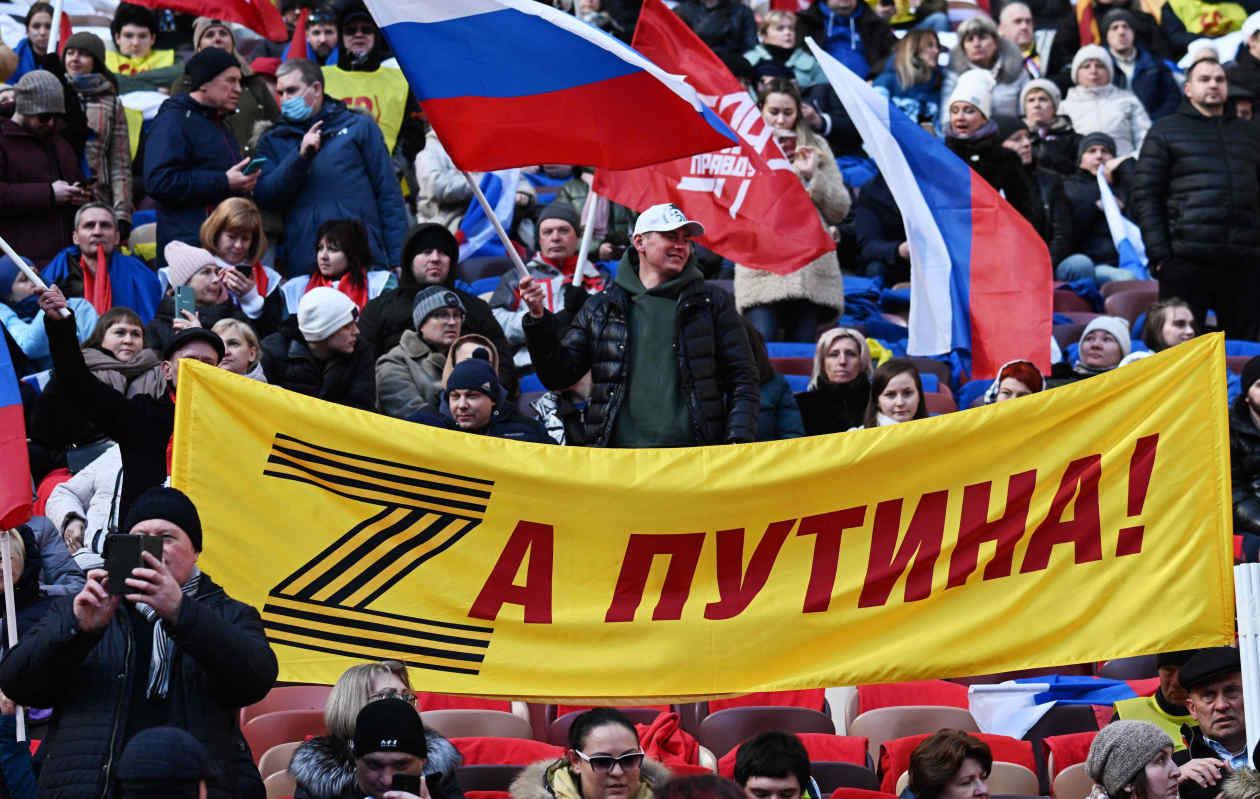 Putin convenes big stadium rally in Moscow in support of Ukraine ...