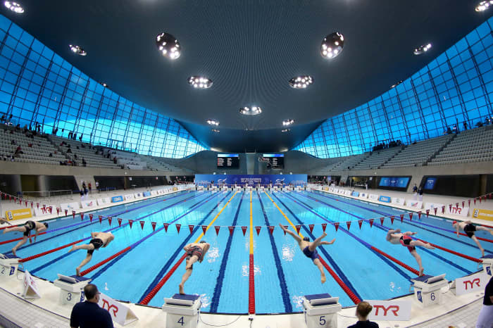 'Release of a gas' sparks evacuation of pool in London's Olympic park ...