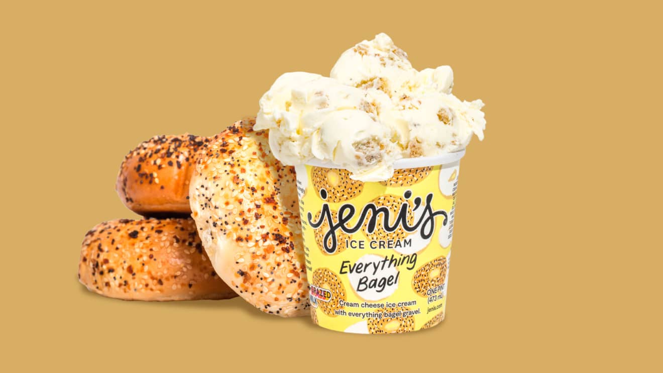 ¿Probarías un helado con sabor a bagel?