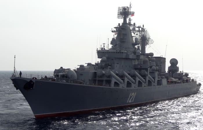 Flagship of Russia's Black Sea fleet sinks after suffering heavy damage ...