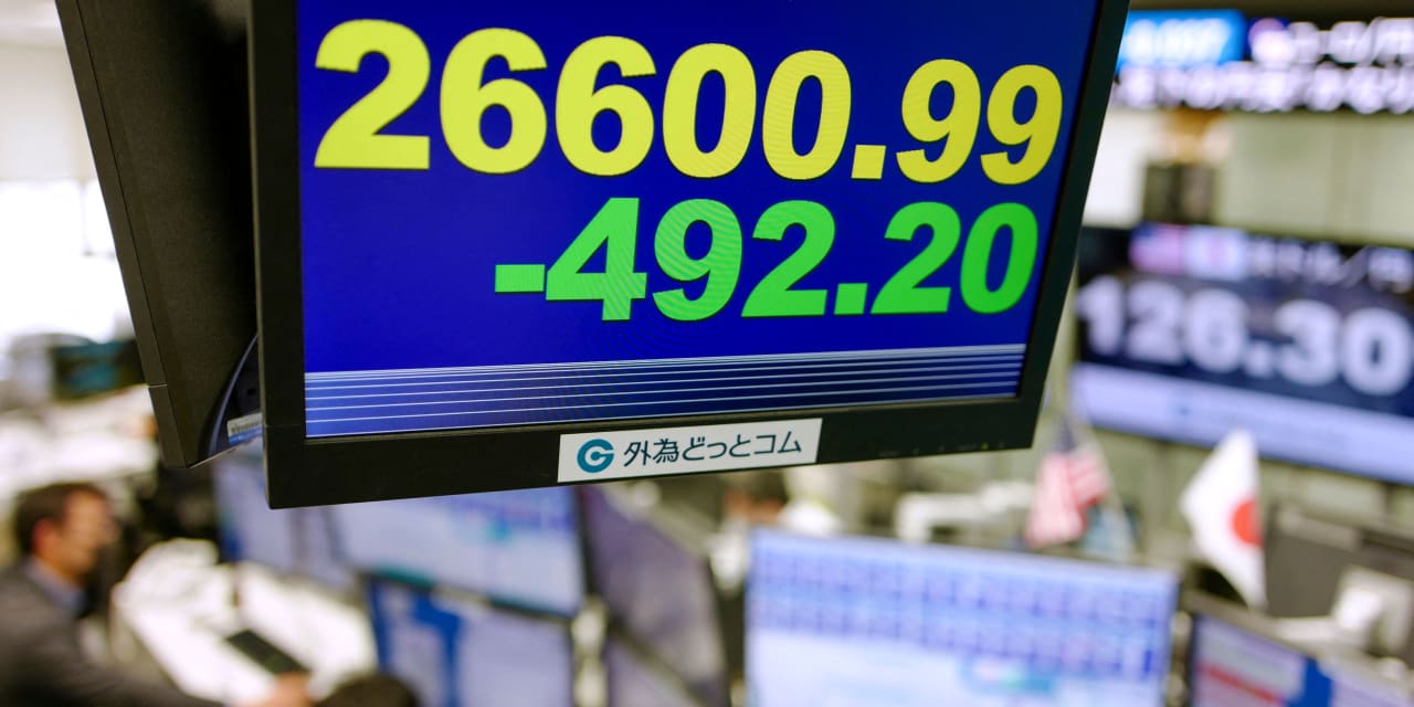 Stocks dip in Tokyo, Shanghai as investors eye China growth, Ukraine