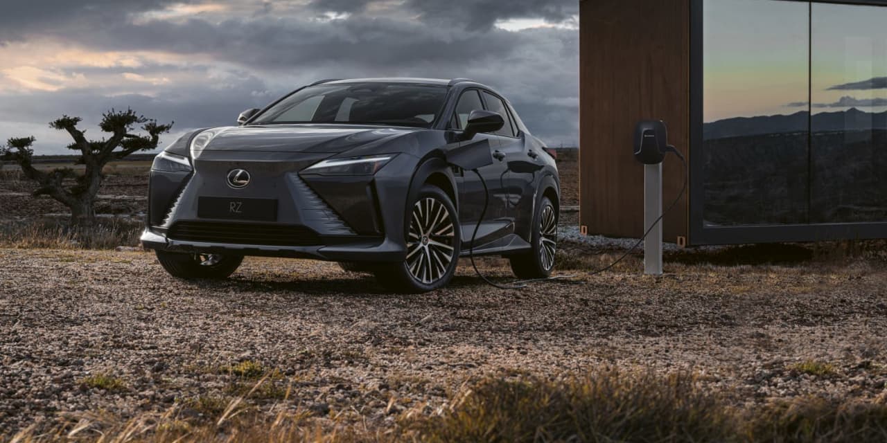 This sleek-looking Lexus is the automaker's first electric car made for the U.S...