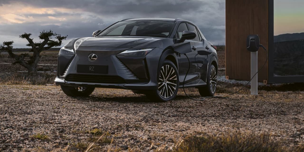 This sleek-looking Lexus is the automaker's first electric car made for the U.S...