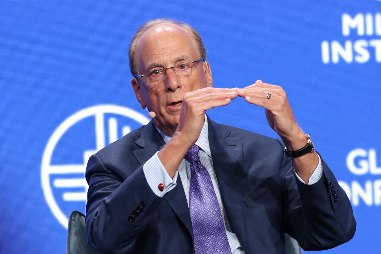 Chairman and CEO Larry Fink presides over BlackRock, which has nearly $15.5 trillion in assets under management.