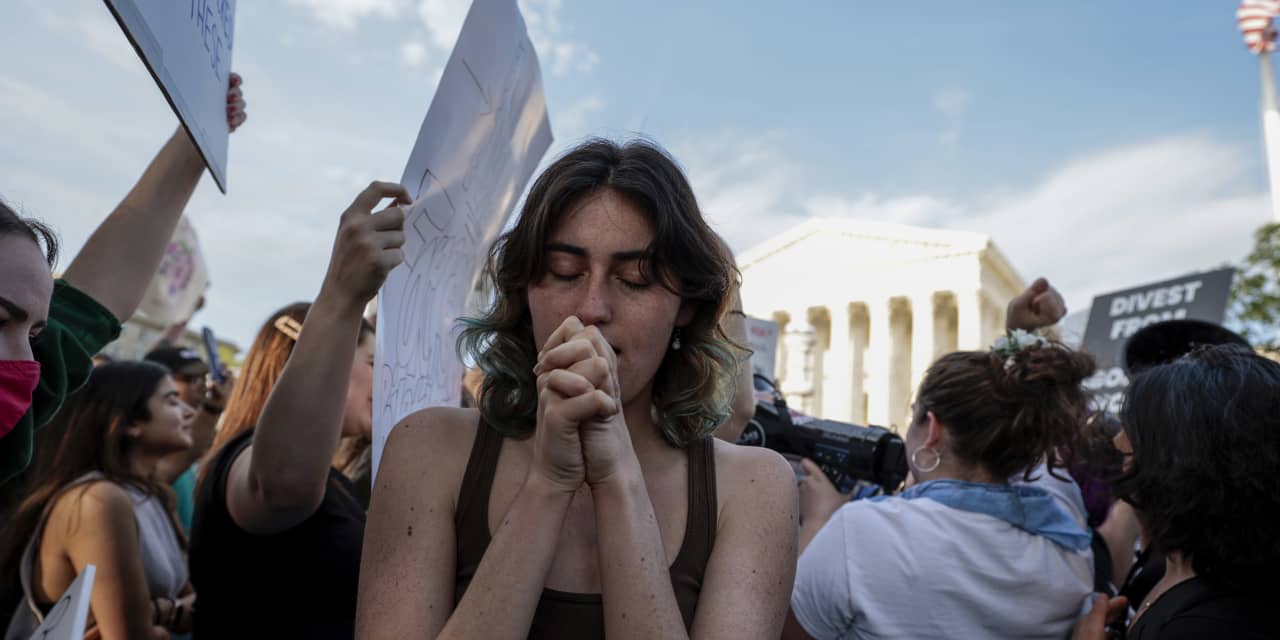 #: Abortion-rights advocates warn of the economic toll on women if Roe v. Wade is overturned: ‘A lot of us don’t realize how on the edge how many people live’