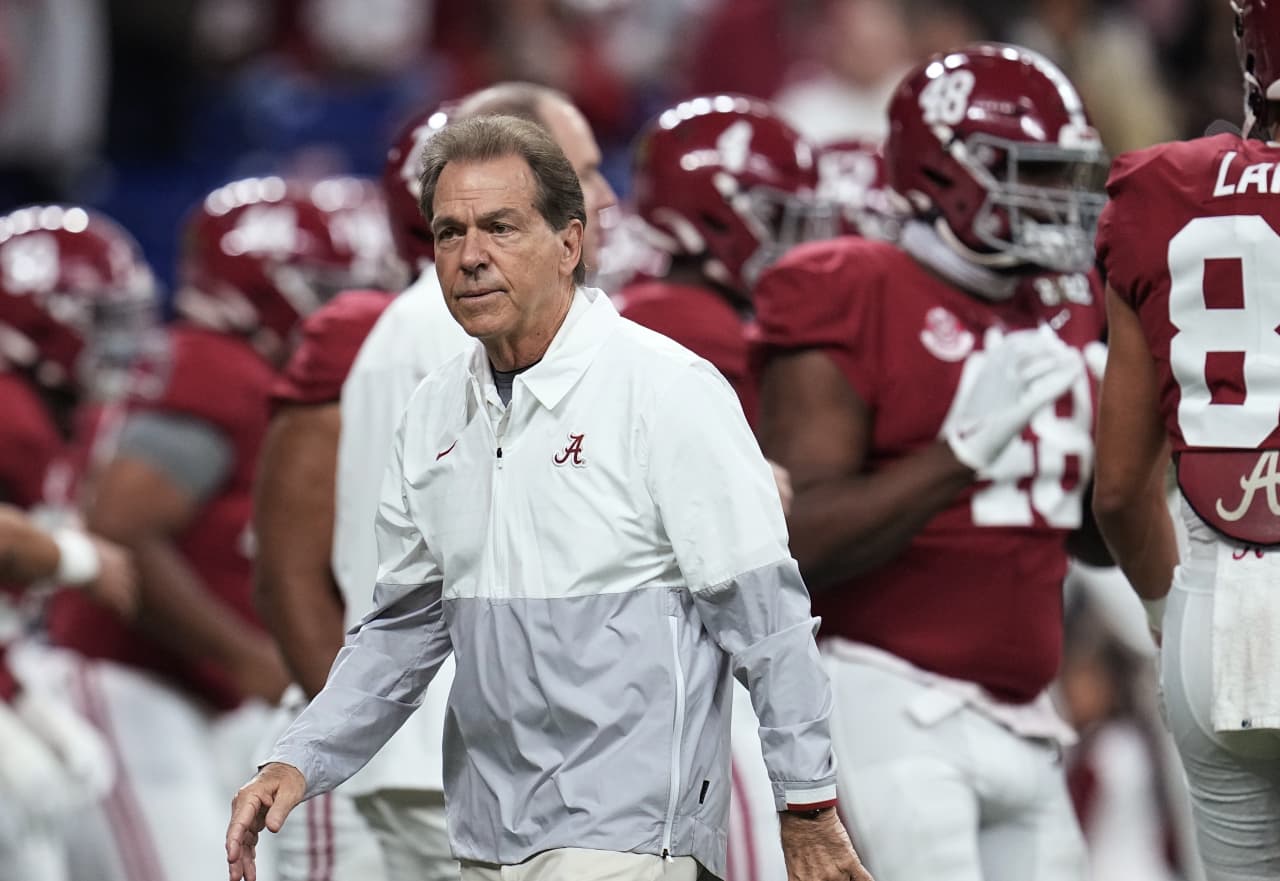 Alabama Football Coach Nick Saban Accuses Other Schools Of ‘buying ...