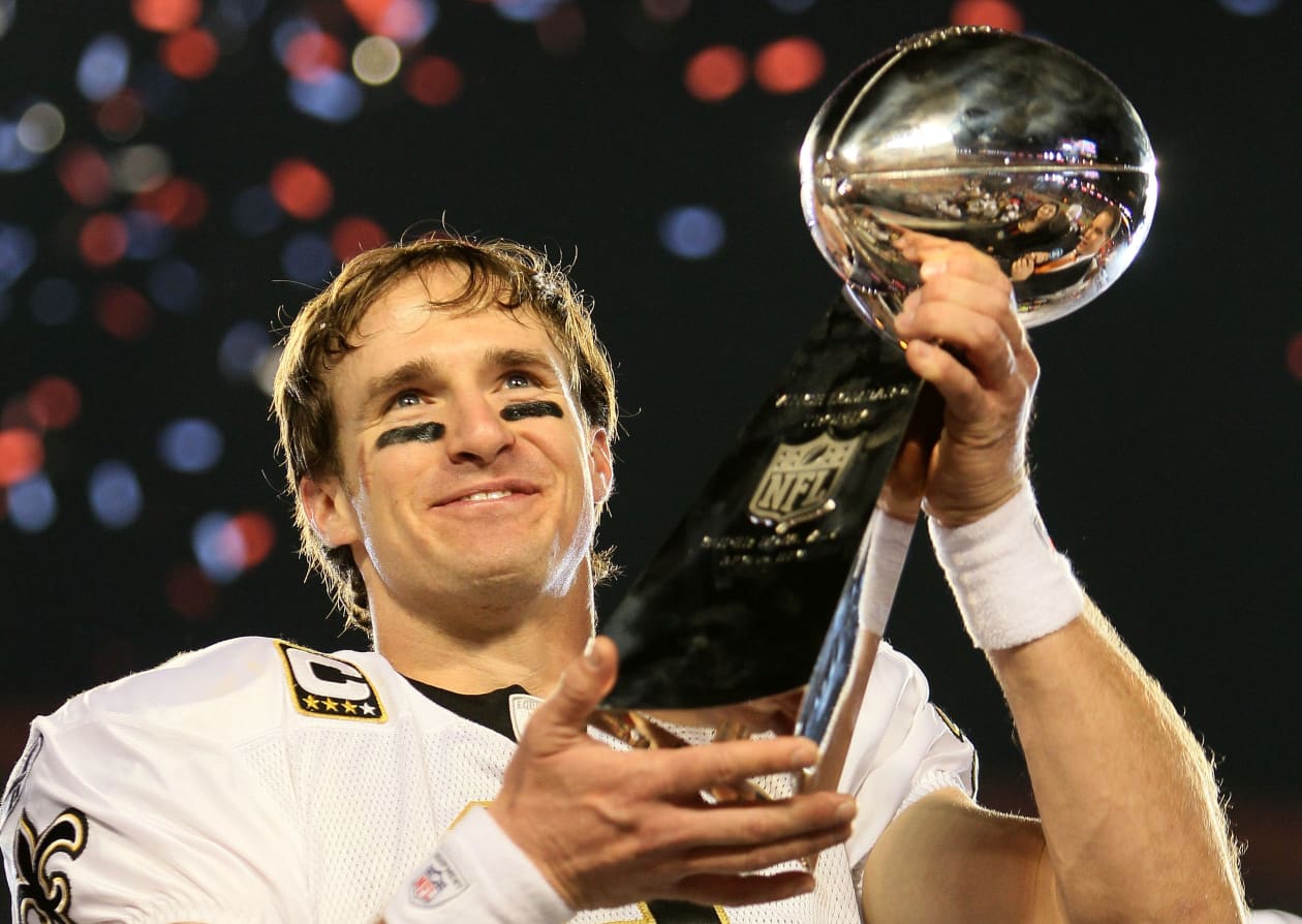Drew brees super bowl rings hot sale