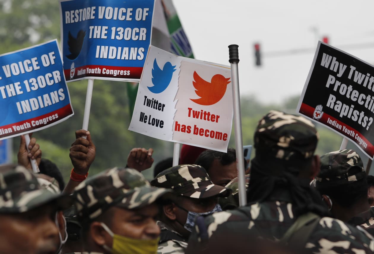Twitter reportedly challenges order by India to block content - MarketWatch