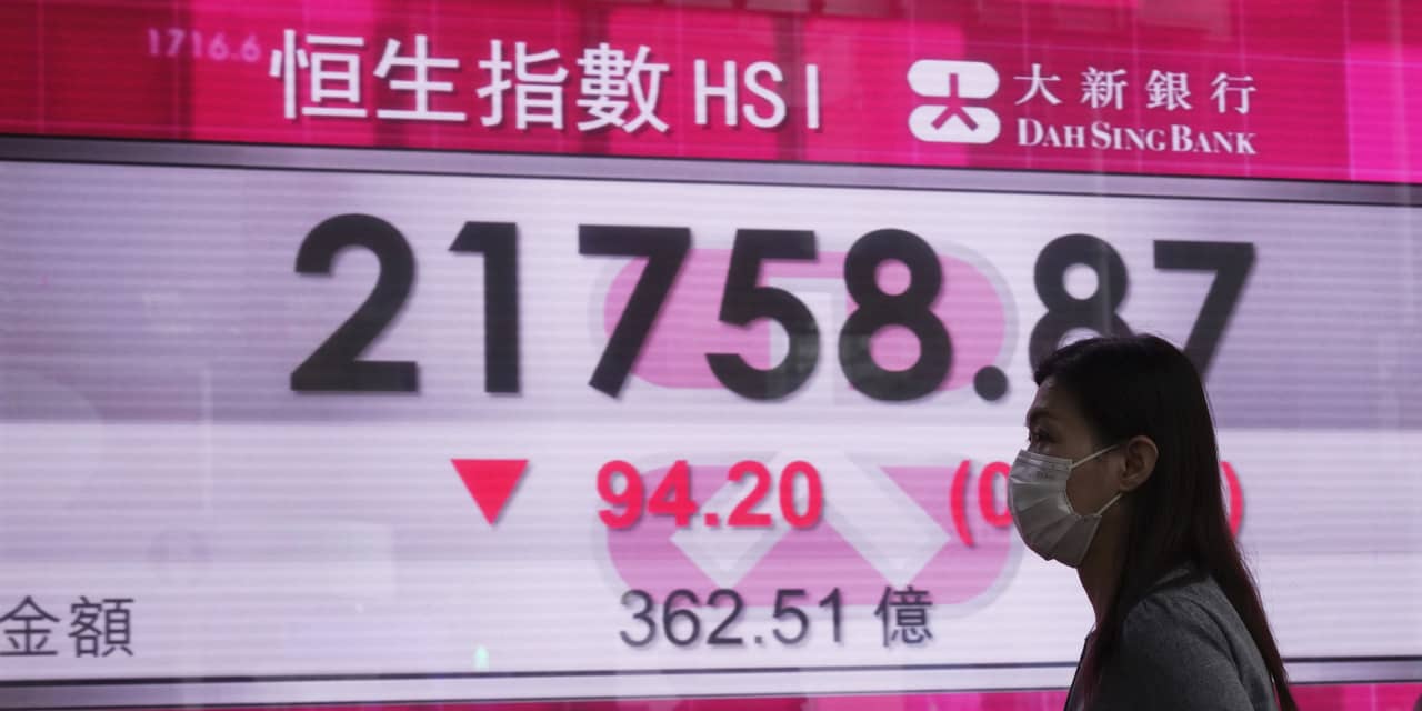 China leads losses across Asia as recession, rising COVID cases spark anxiety