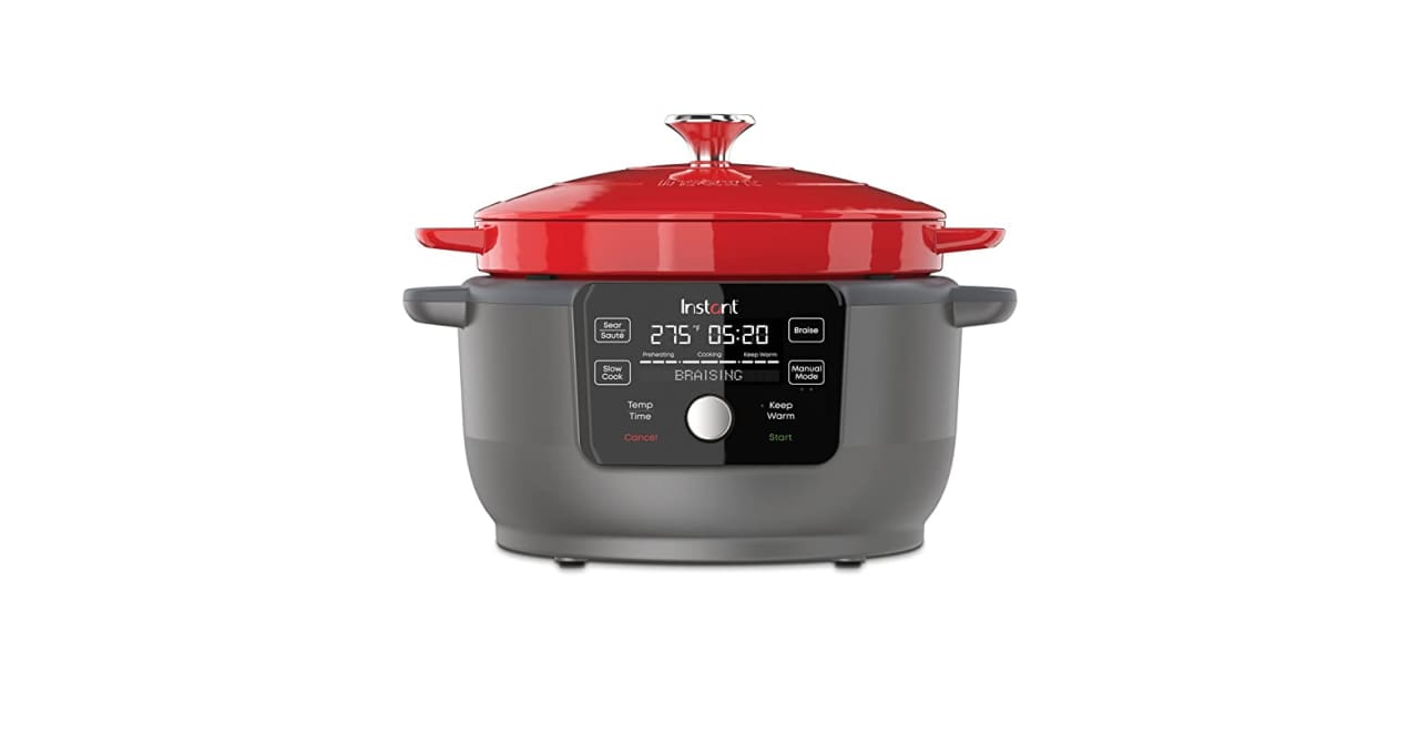  Instant Electric Round Dutch Oven, 6-Quart 1500W, From