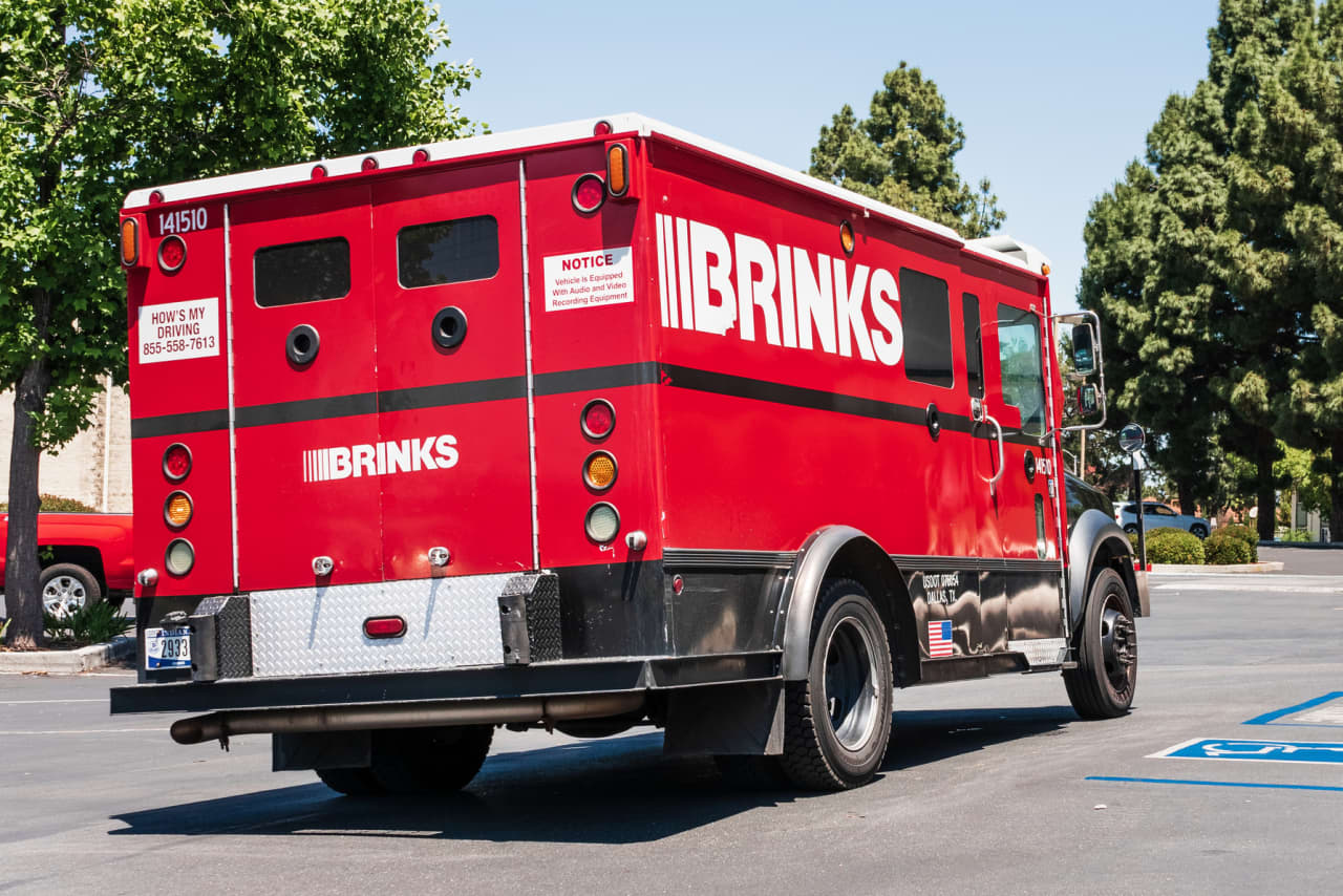 armored bank truck inside