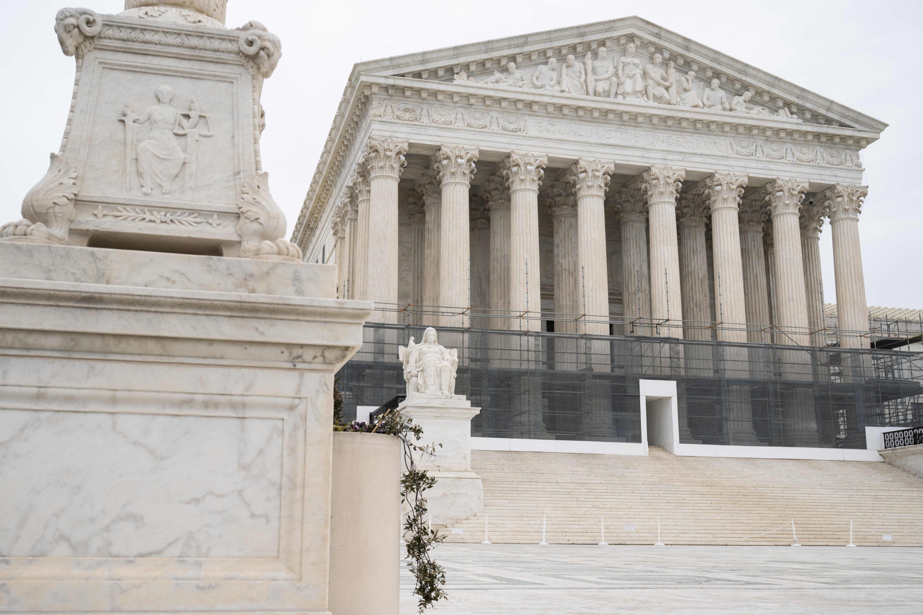 A view of the US Supreme Court building in Washington, DC.