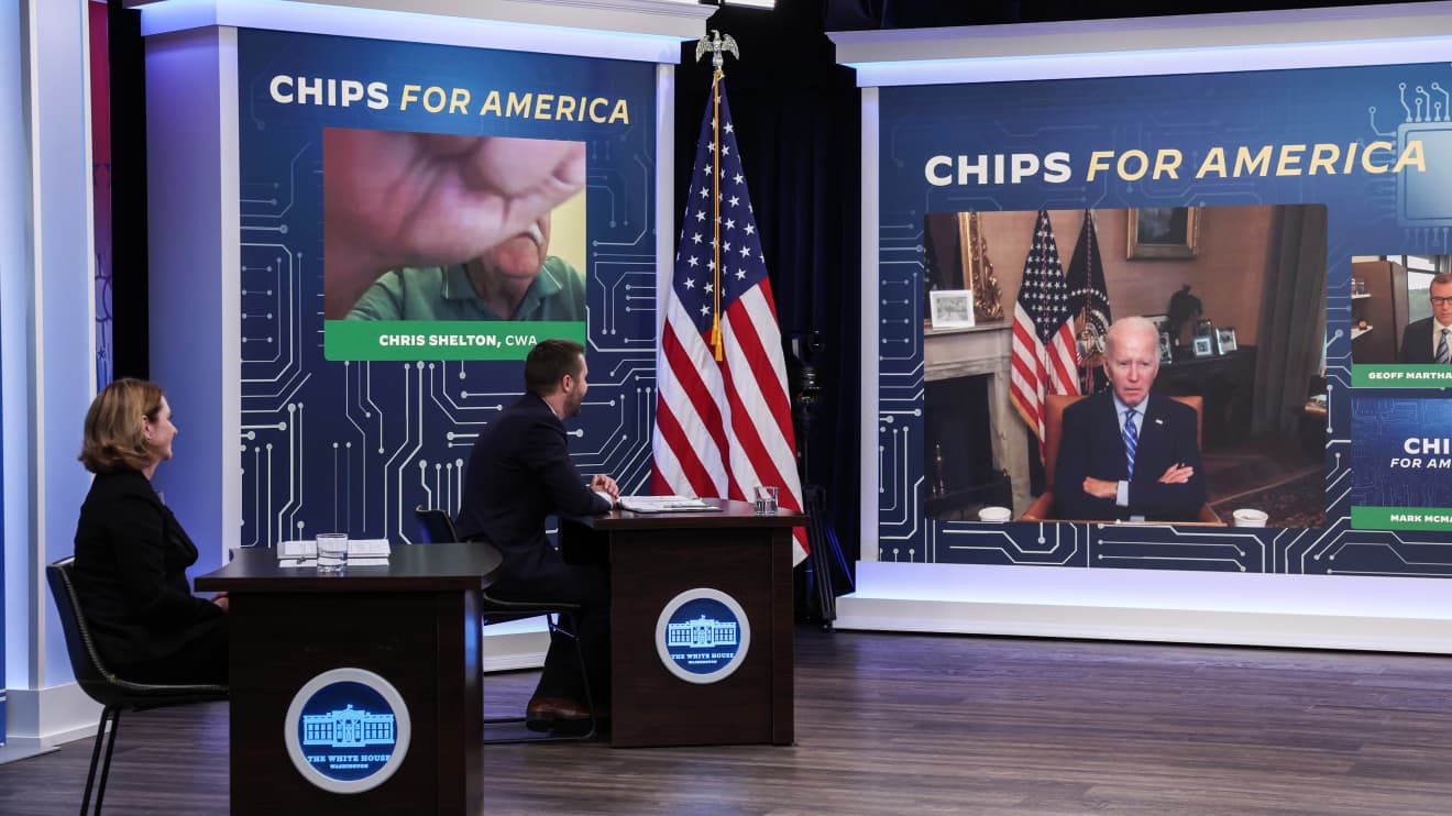 Biden signs into law $280 billion package for chips, scientific research — here's what's in it