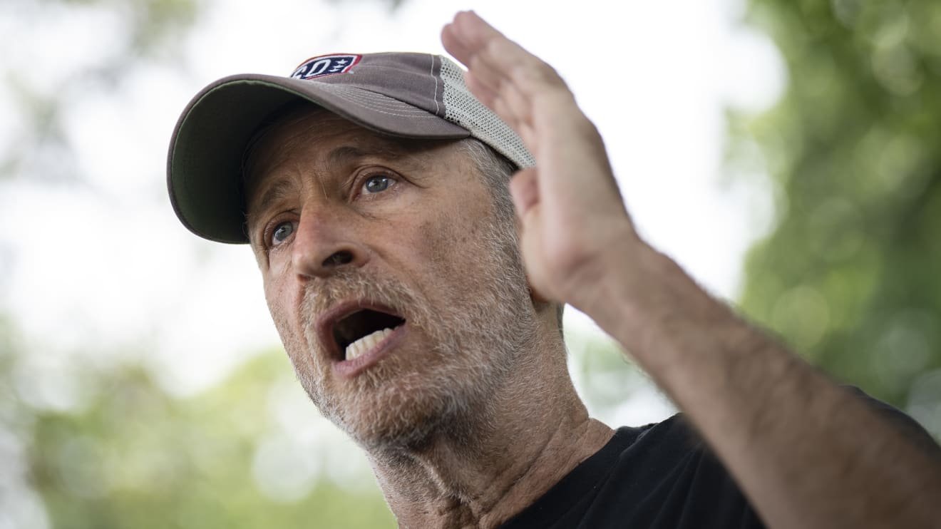 Jon Stewart slams Republican senators like Pat Toomey who voted against