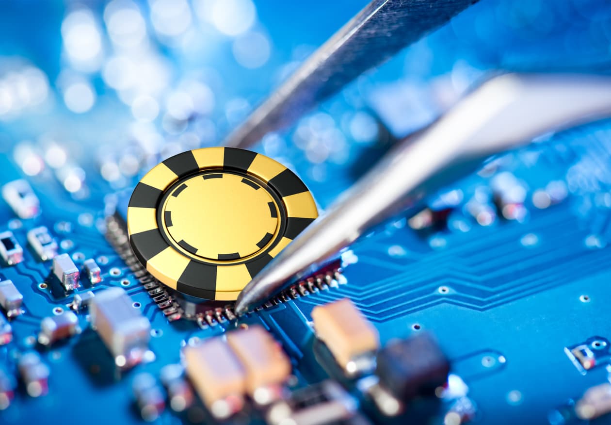 The semiconductor glut is only at the halfway point and chip stocks