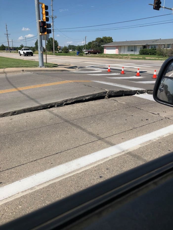 Opinion Streets, railroad tracks and playground equipment are melting