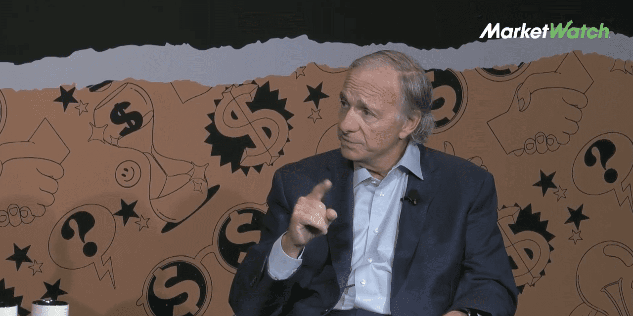 #: Ray Dalio says stocks, bonds have further to fall, sees U.S. recession arriving in 2023 or 2024