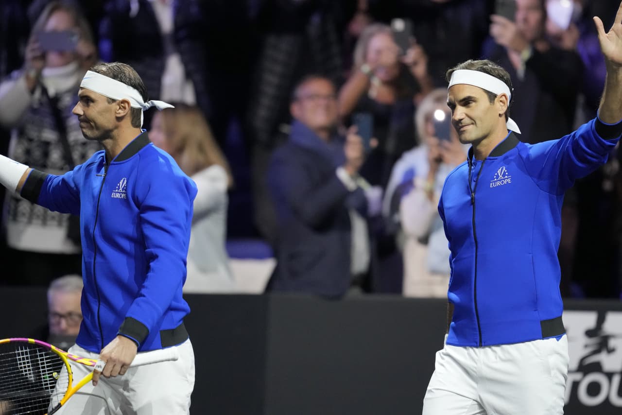 Roger Federer ends tennis career with doubles loss alongside Rafael Nadal at Laver Cup
