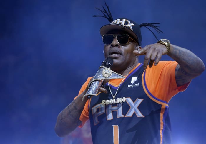 American rapper Coolio, best known for single 'Gangsta's Paradise