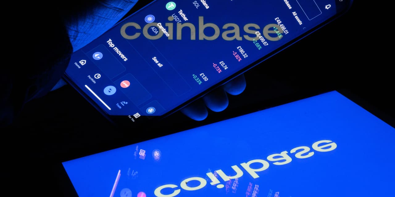 Crypto: Coinbase stock down 13% after crypto exchange discloses SEC warning