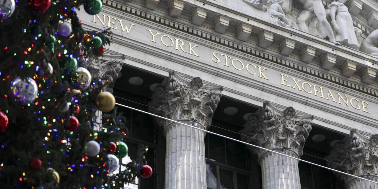 U.S. stock futures little changed ahead of year’s last full week of trading