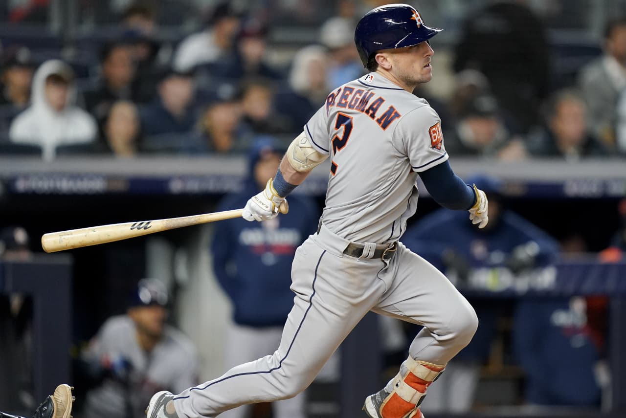 Astros Alex Bregman World Series moments in photos