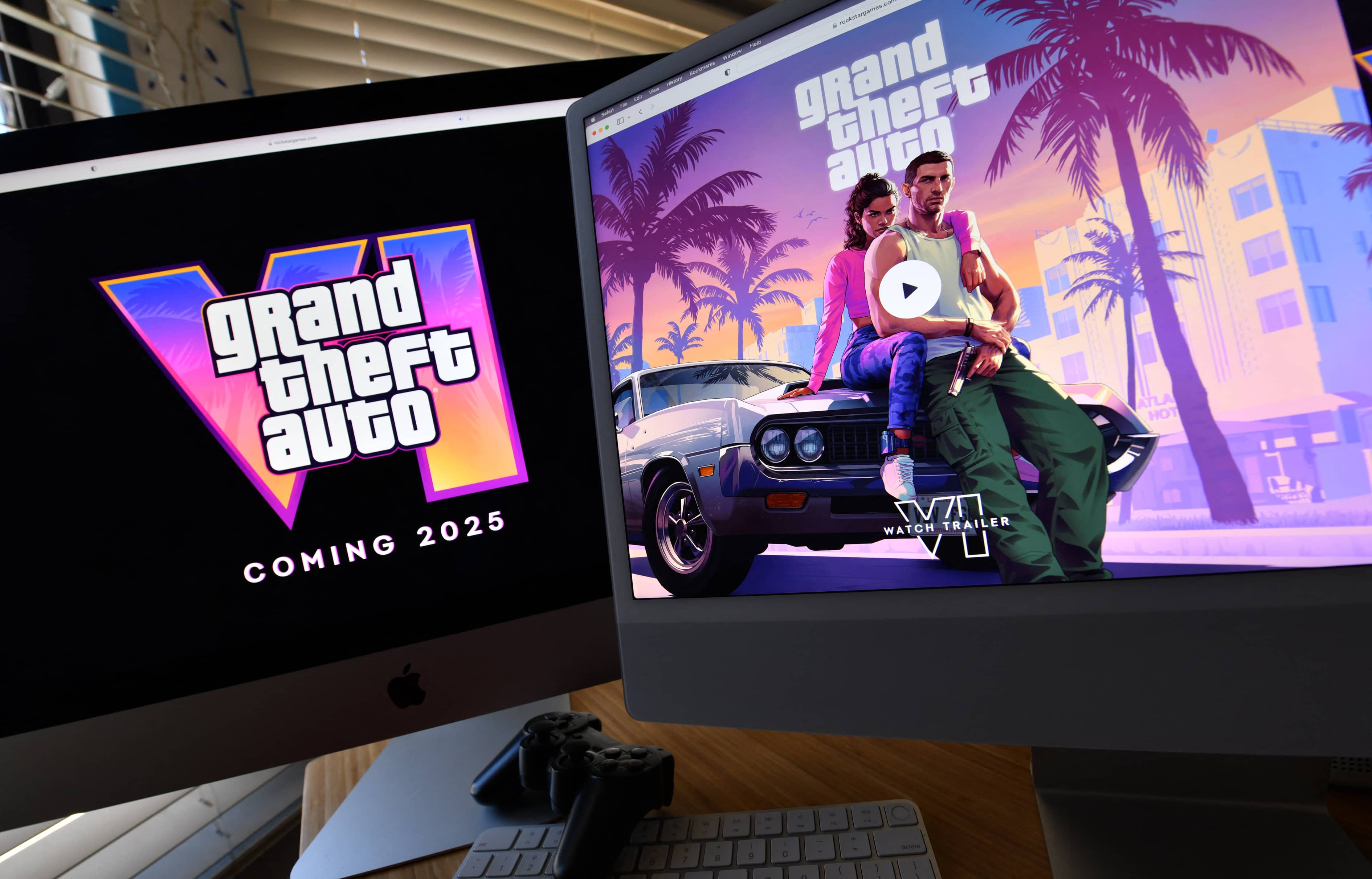 Rockstar Games’ Grand Theft Auto VI was one of the most highly anticipated videogame releases of the year. Its release has been pushed back until May 2026. 