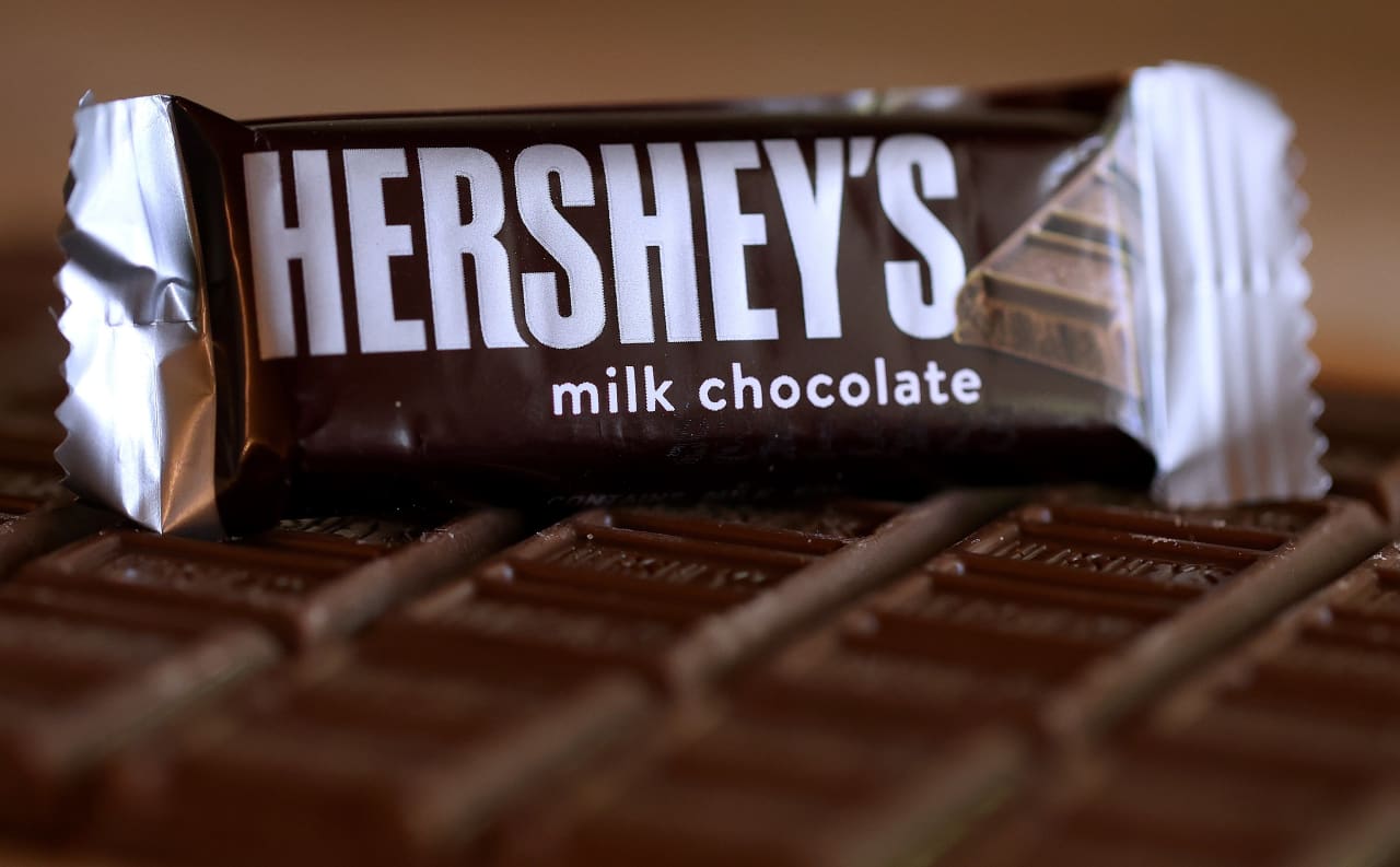 Hershey’s stock rallies after Q2 sales and earnings miss as consumers pull back on discretionary spending