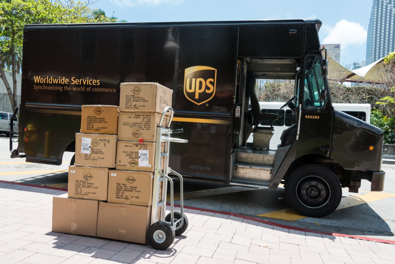 UPS leaves full-year outlook intact even as quarterly earnings top target, and stock falls