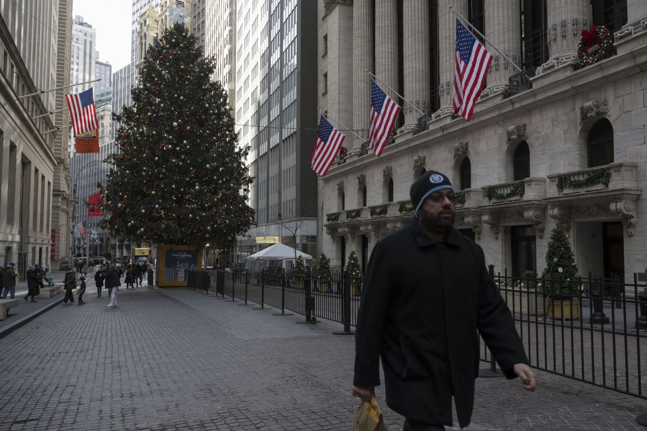 Dow Jones posts record close as stocks end mostly higher