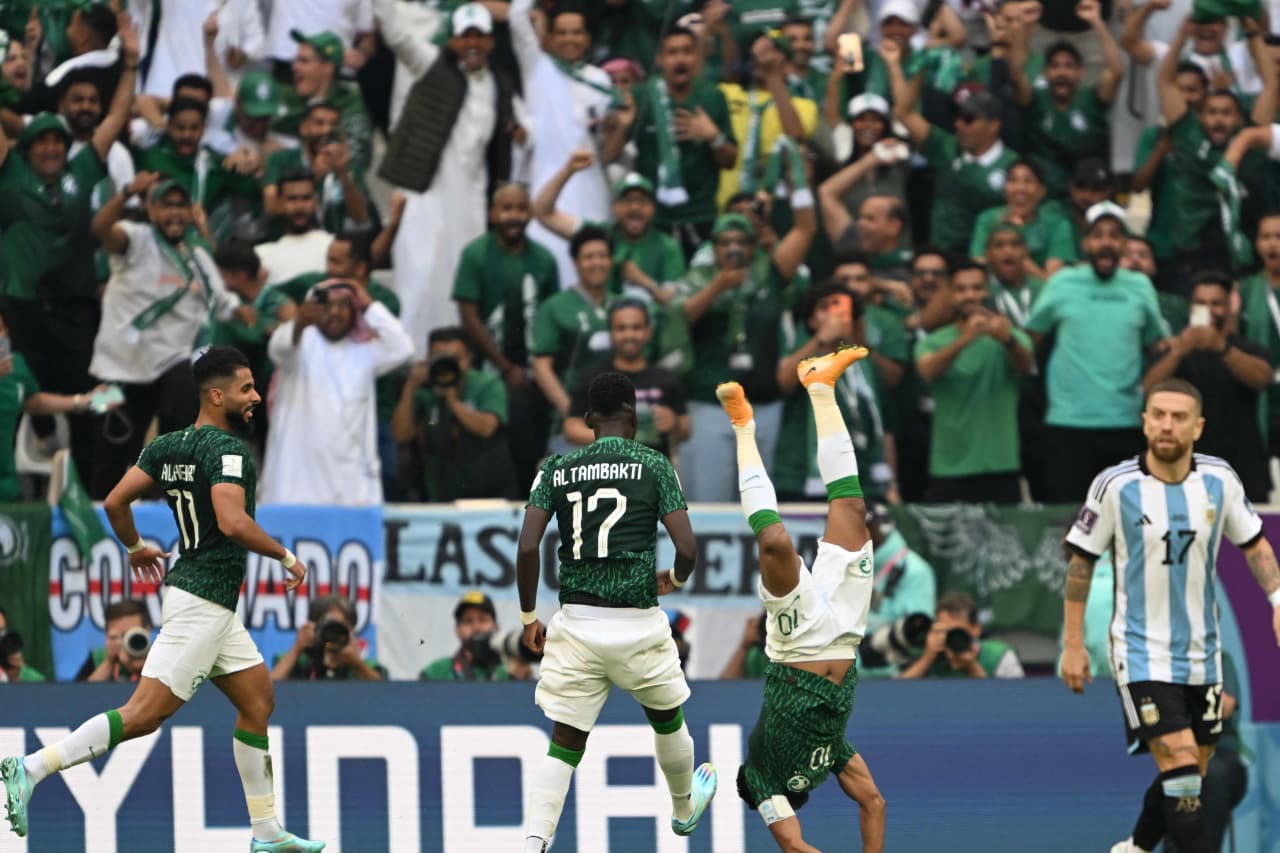 Saudi Arabia celebrates shock defeat of World Cup favorite