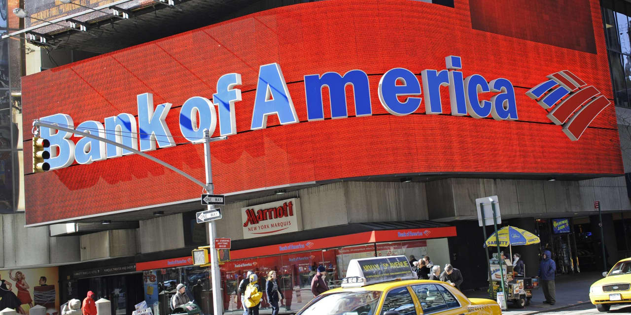 Bank of America stock plunges, leading selloff in shares of largest U.S. banks