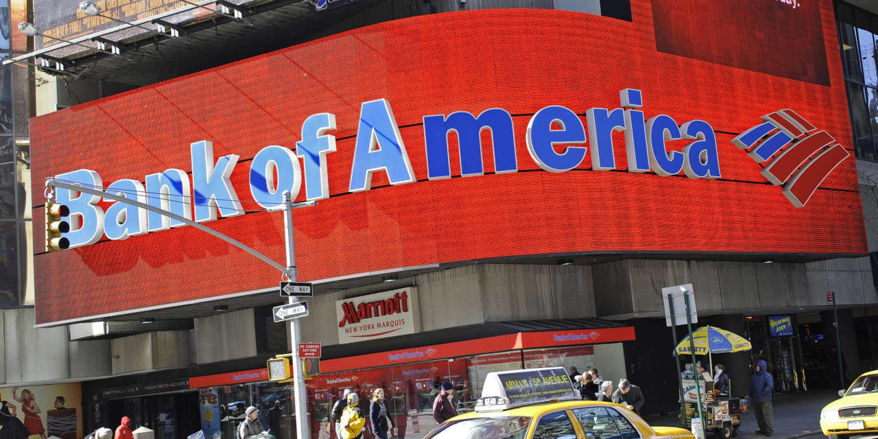 Bank of America stock plunges, leading selloff in shares of largest U.S. banks