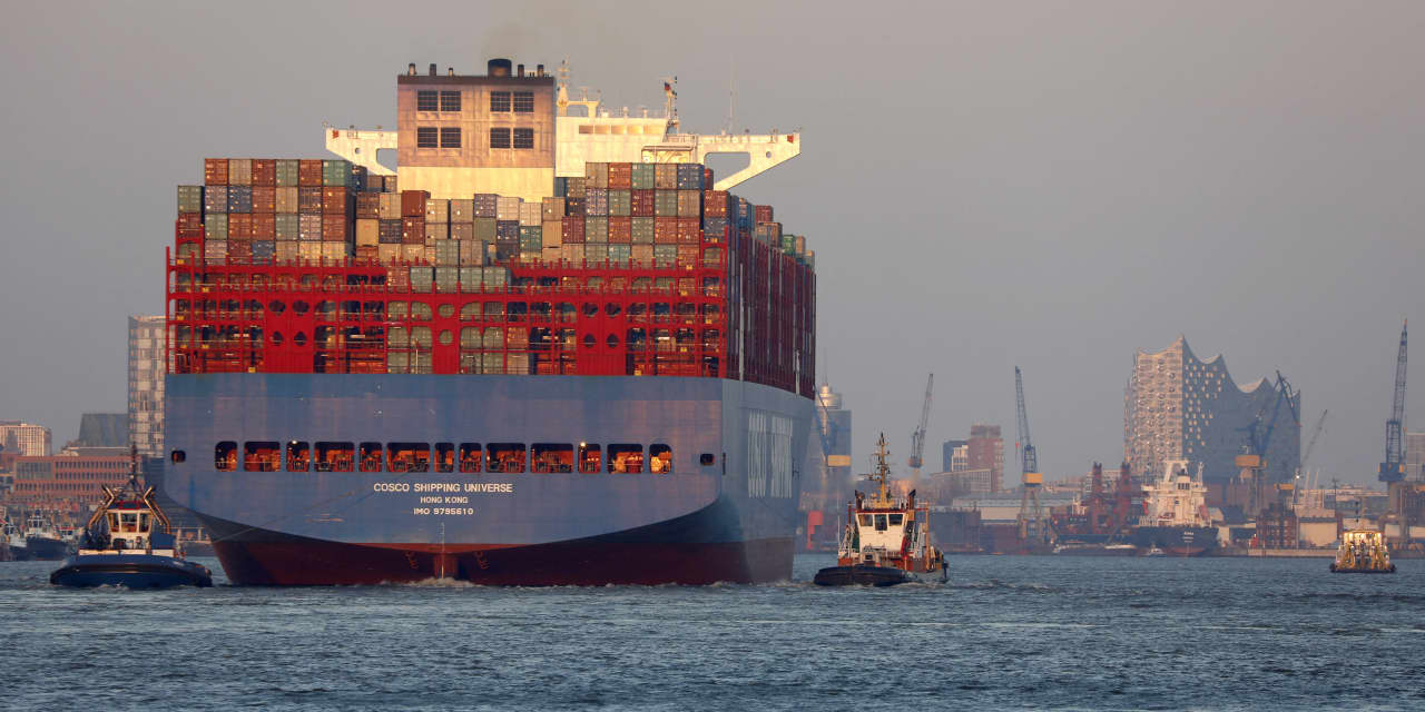 The U.S. goods trade deficit widened for a third straight month in November.